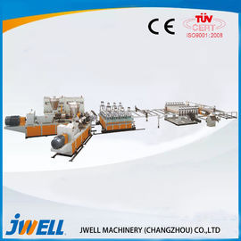 Heat Preservation WPC Extrusion Line , Single Screw Extruder Stainless Steel Frame