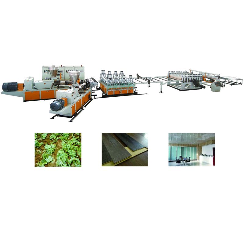 Pvc Semi Skinning Foam Board Extrusion Line In Construction And Decoration Industrial